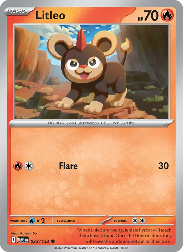 Litleo 23 Mega Evolution Pokesingles
