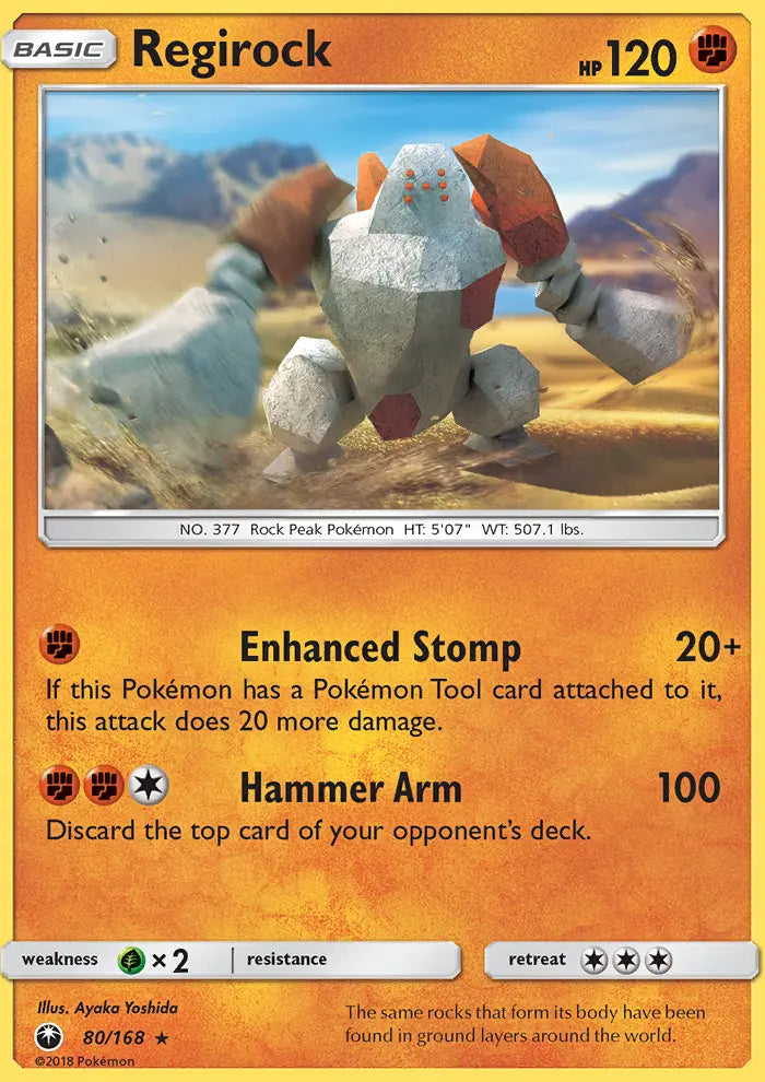 Regirock 80 Celestial Storm Pokesingles