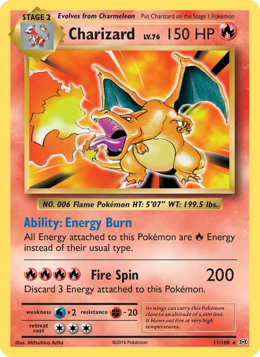 Charizard 11 Evolutions Pokesingles