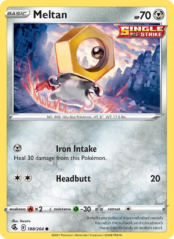 Meltan 188 Fusion Strike Pokesingles