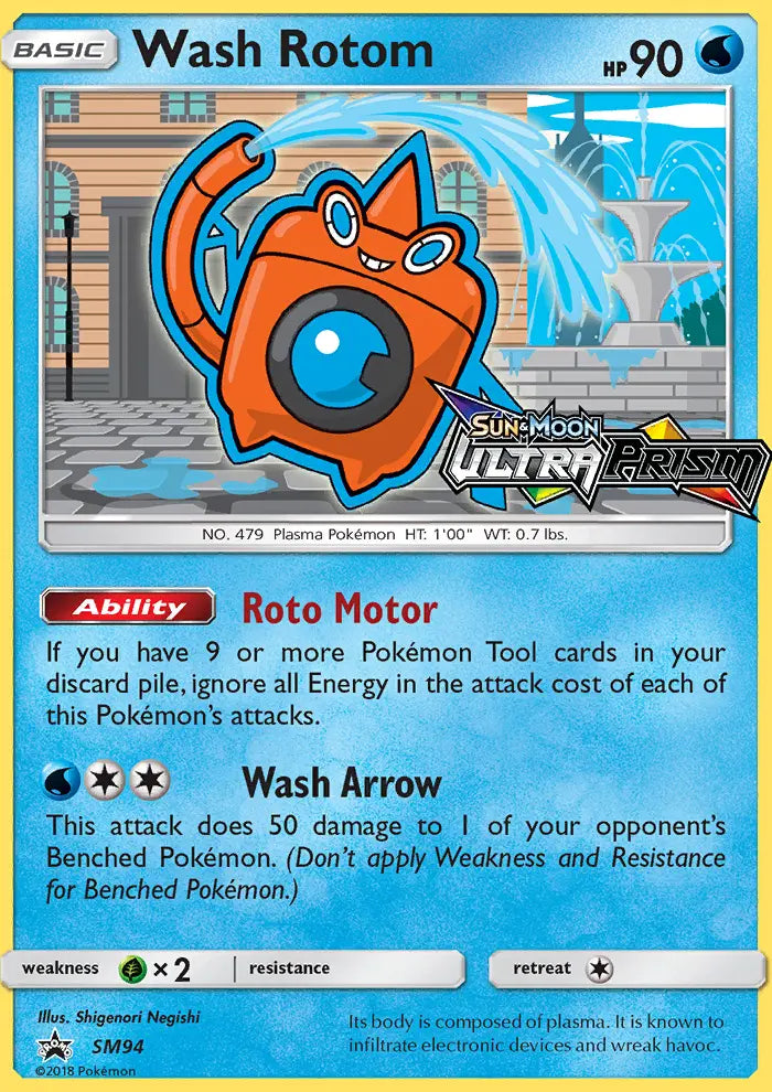 Wash Rotom SM94 SM Black Star Promos Pokesingles