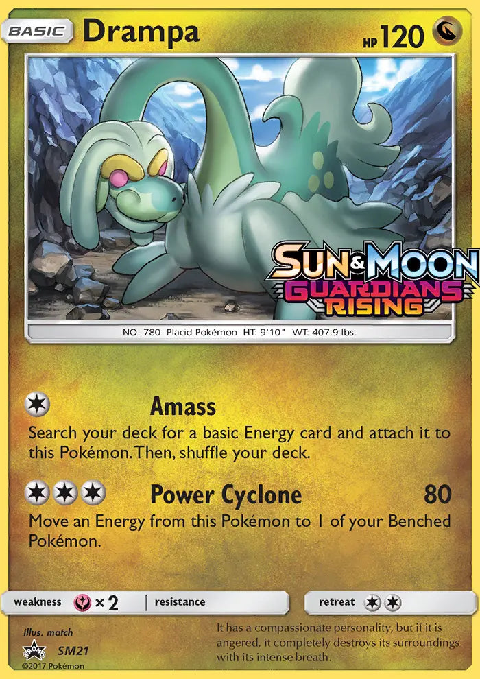 Drampa SM21 SM Black Star Promos Pokesingles