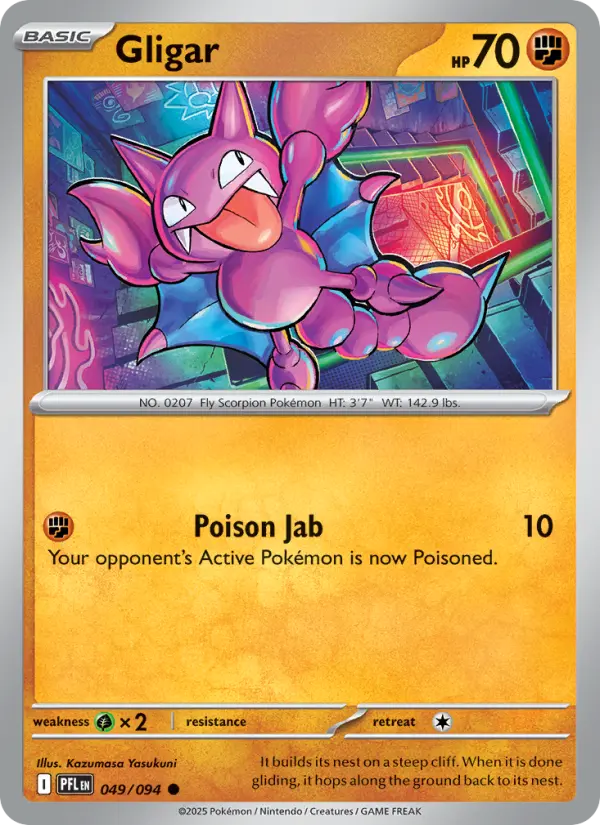 Gligar 49 Phantasmal Flames Pokesingles