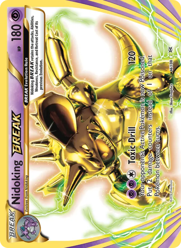 Nidoking BREAK 46 Evolutions Pokesingles