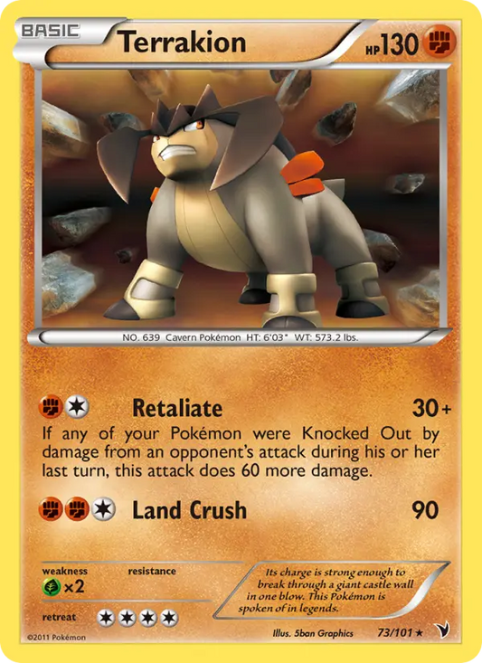 Terrakion 73 Noble Victories Pokesingles