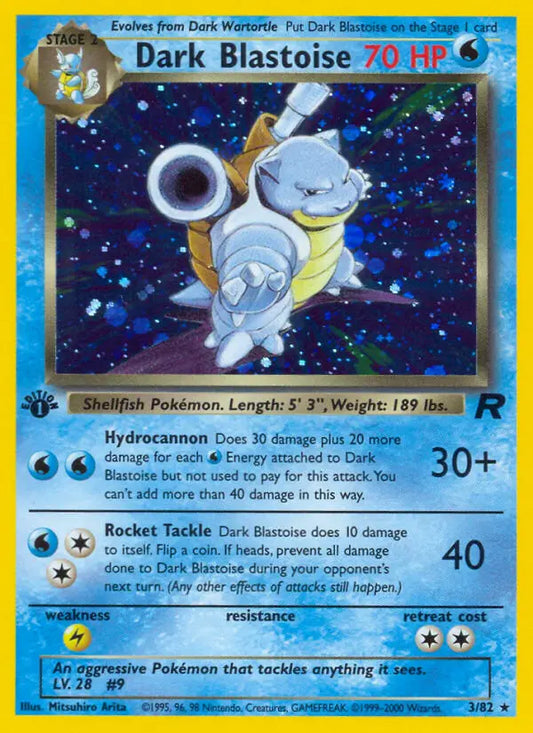 Dark Blastoise 3 Team Rocket Pokesingles