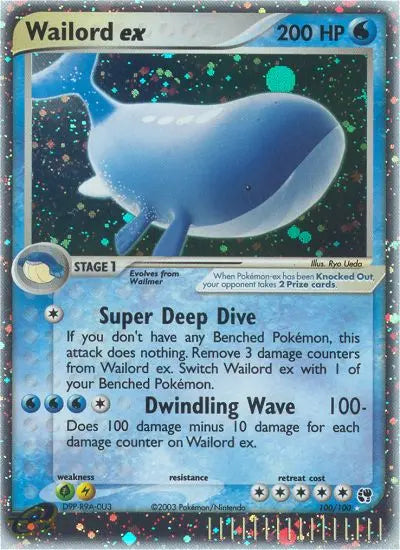 Wailord ex 100 Sandstorm Pokesingles
