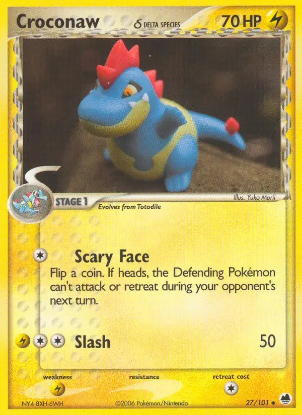 Croconaw δ 27 Dragon Frontiers Pokesingles