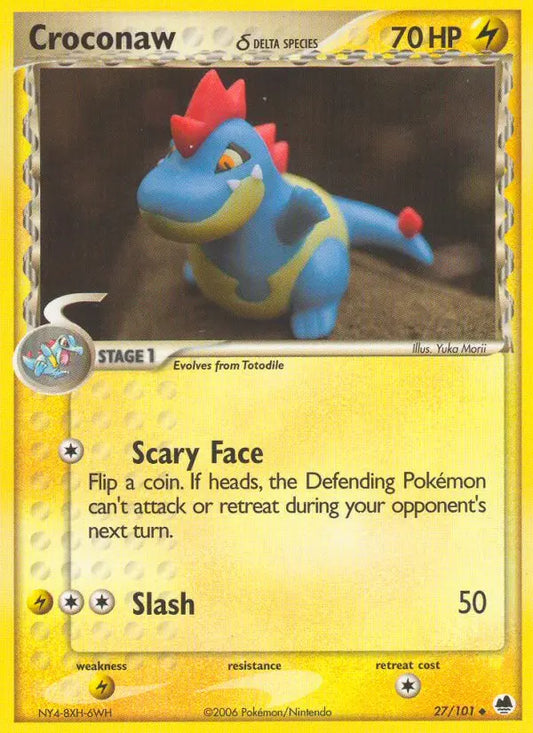 Croconaw δ 27 Dragon Frontiers Pokesingles