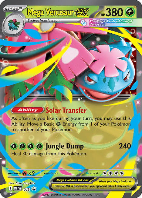 Mega Venusaur ex 13 - MEP Black Star Promos Pokesingles