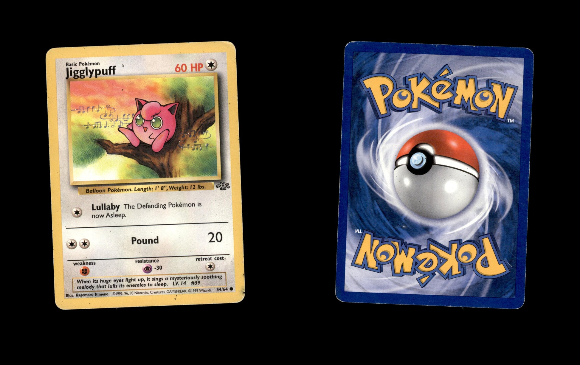 *SE BILDE FOR TILSTAND* Jigglypuff #54 Pokemon Jungle Pokesingles