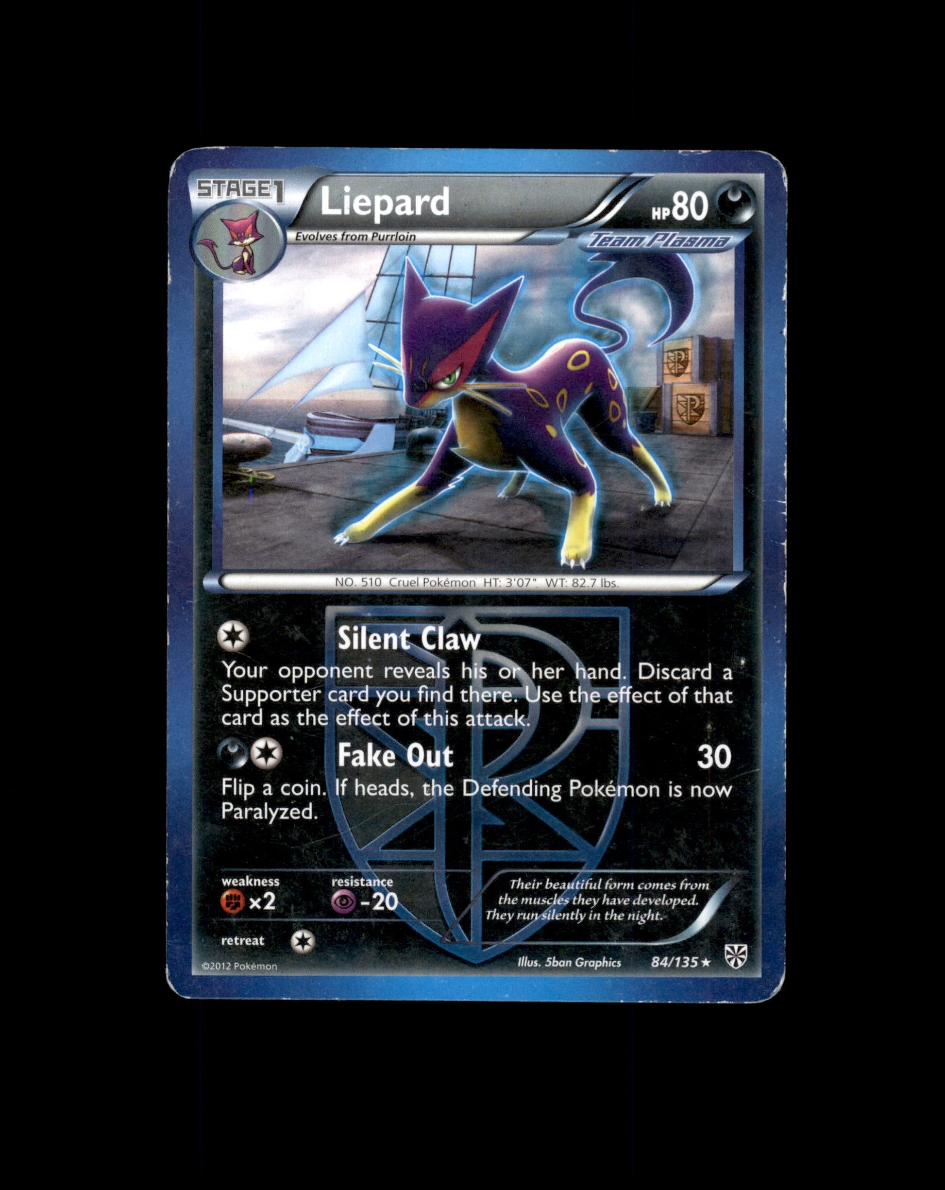 *SE BILDE FOR TILSTAND* Liepard #84 Pokemon Plasma Storm Pokesingles