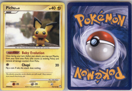 *SE BILDE FOR TILSTAND* Pichu - Mysterious Treasures (MT) Pokesingles
