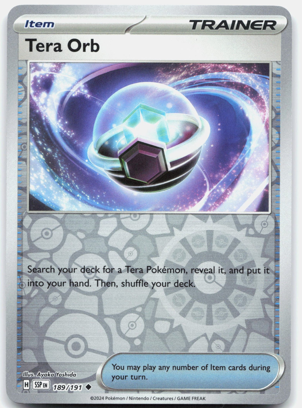 Tera Orb 189 - SV08: Surging Sparks - Reverse Holofoil
