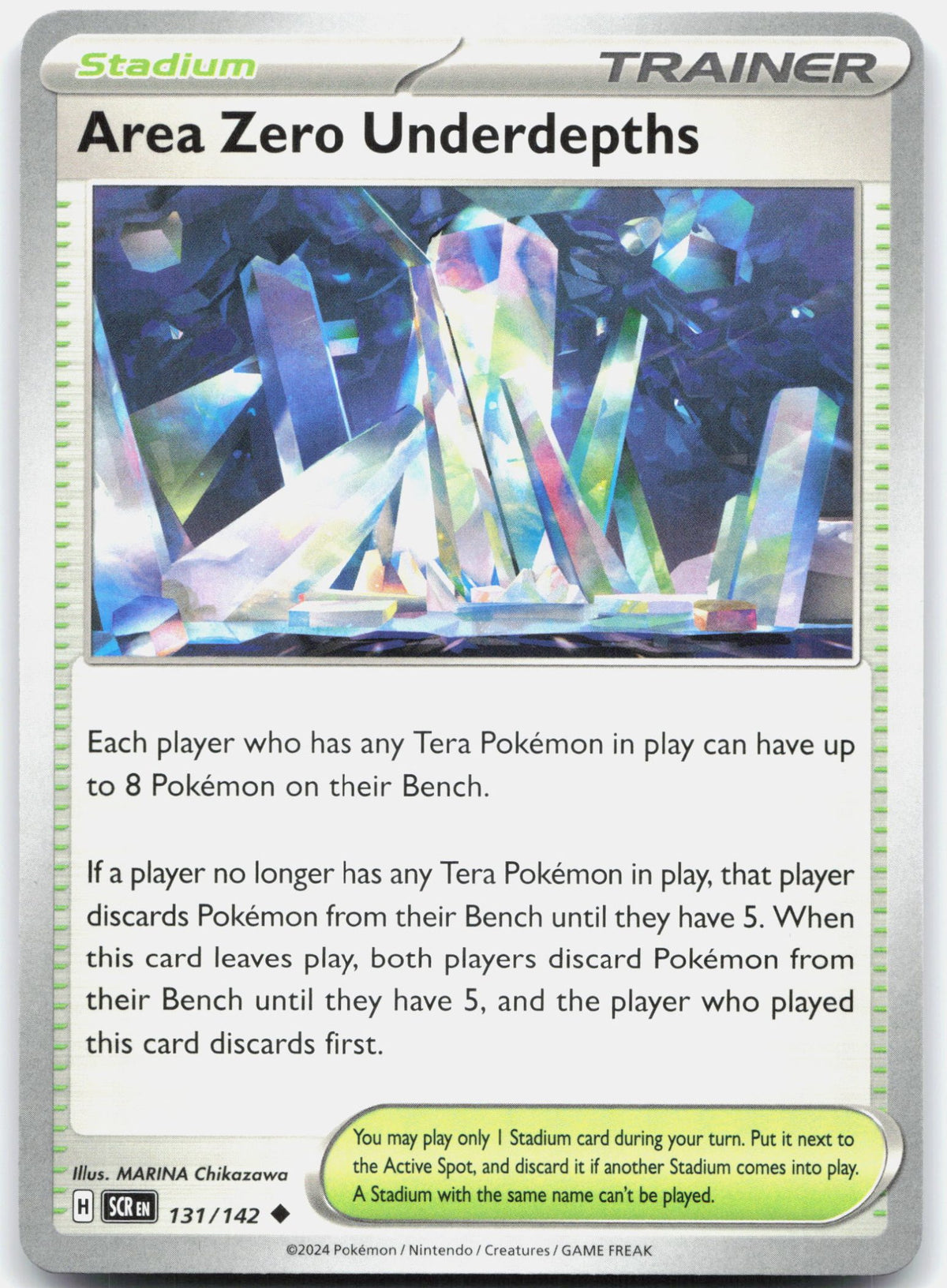 Area Zero Underdepths - 131/142