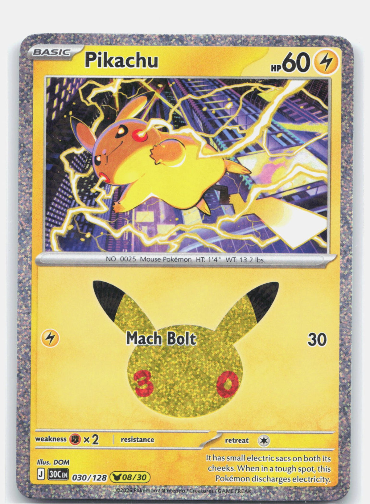 Pikachu - 030/128