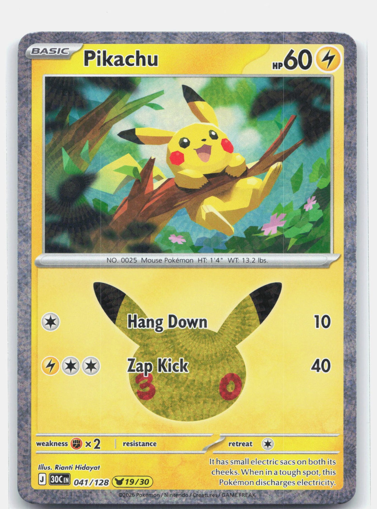 Pikachu - 041/128