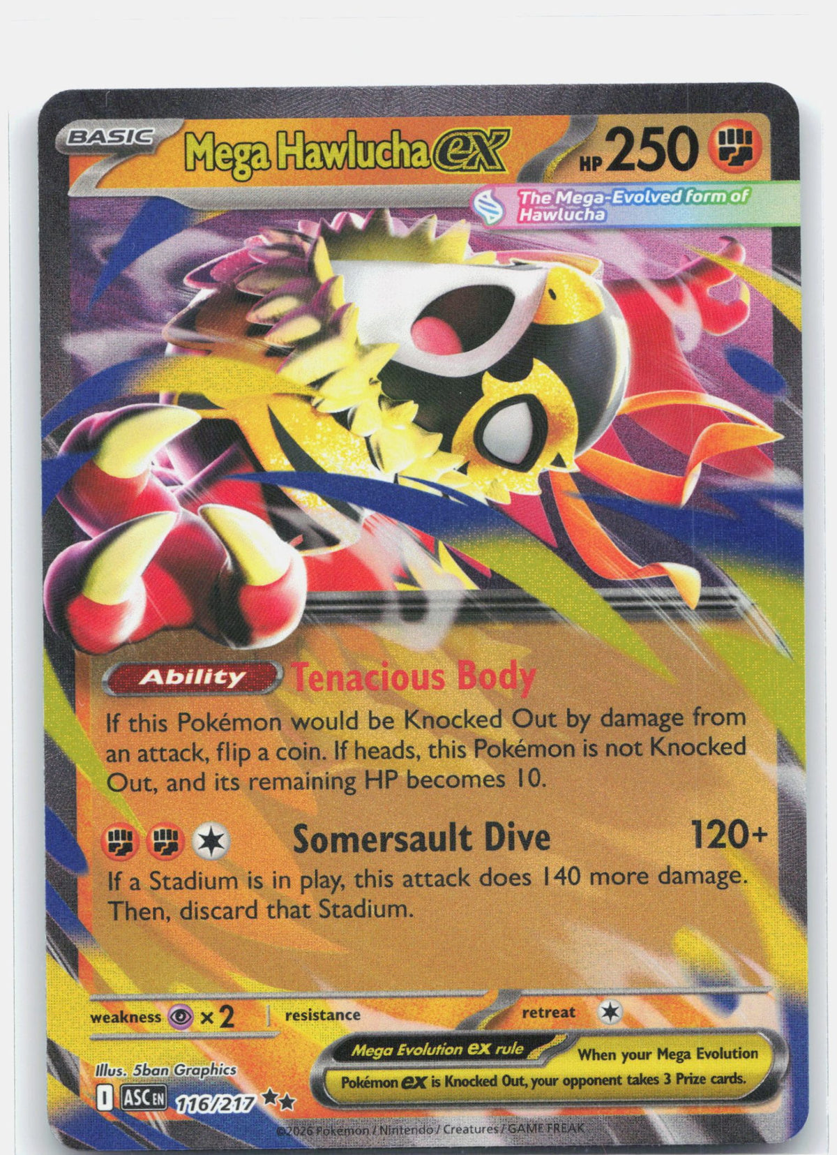 Mega Hawlucha ex - 116/217