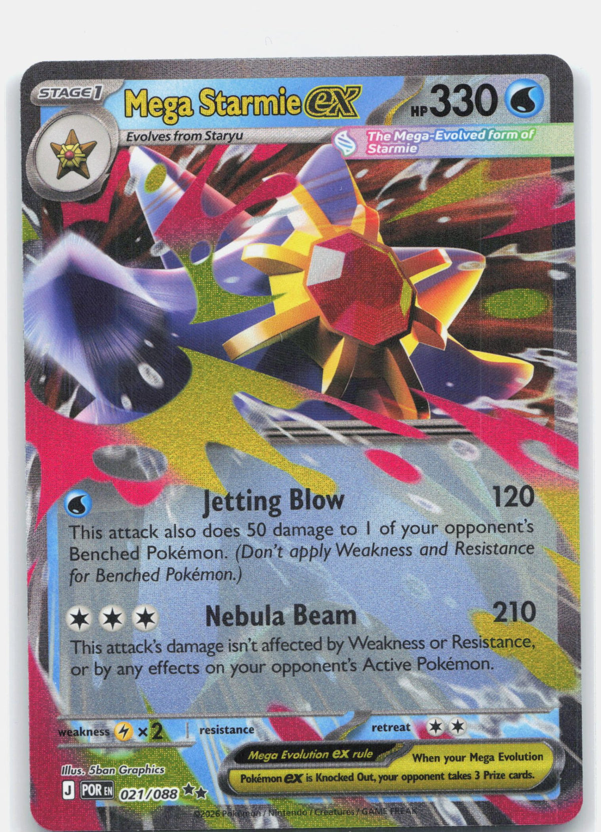 Mega Starmie ex - 021/088