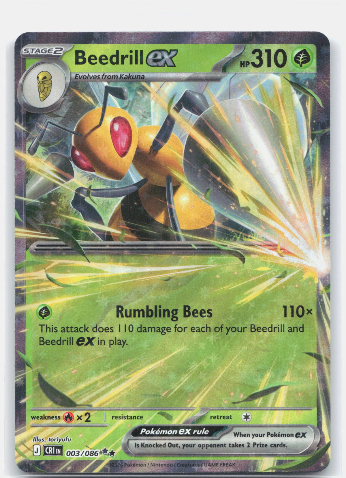 Beedrill ex - 003/086