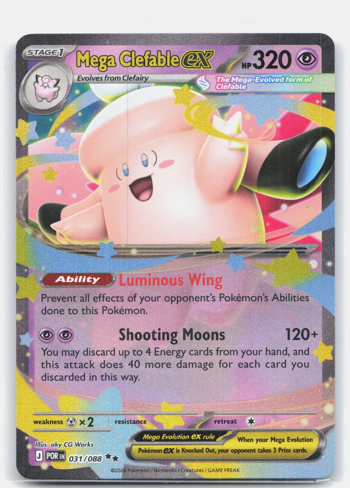 Mega Clefable ex - 031/088