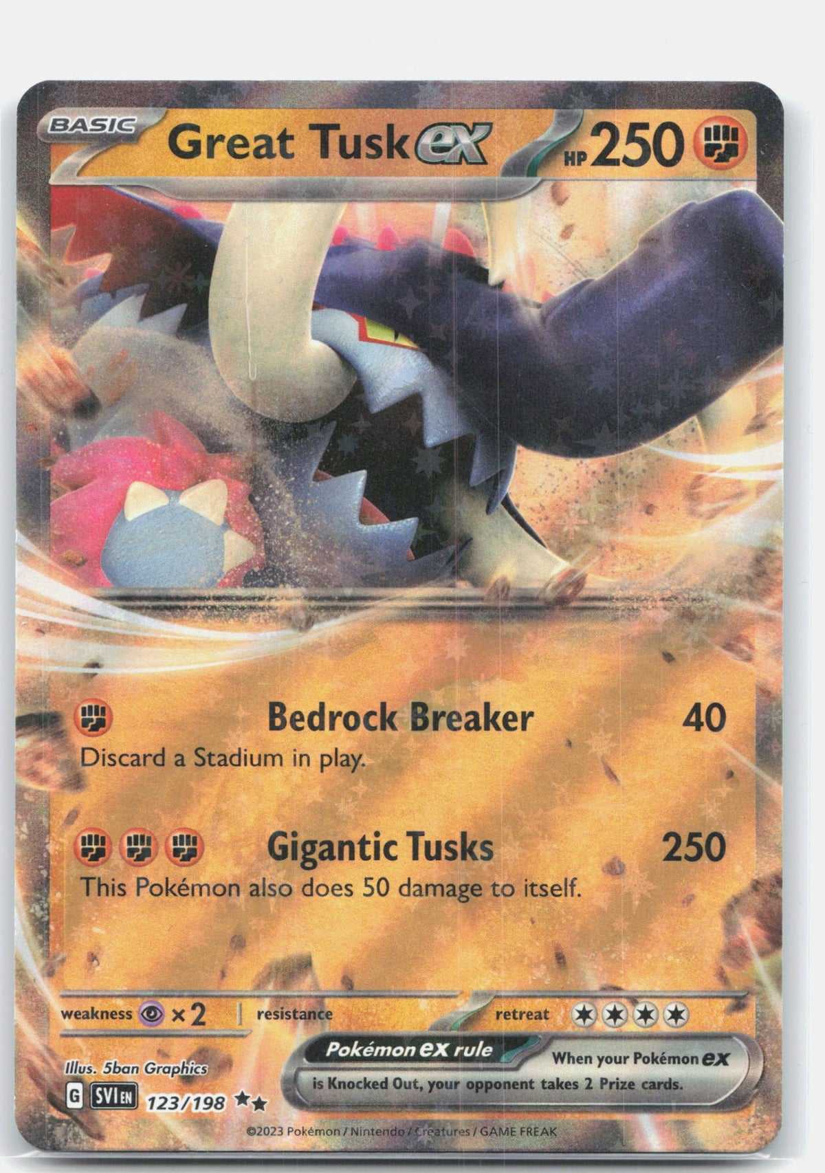 Great Tusk ex - 123/198