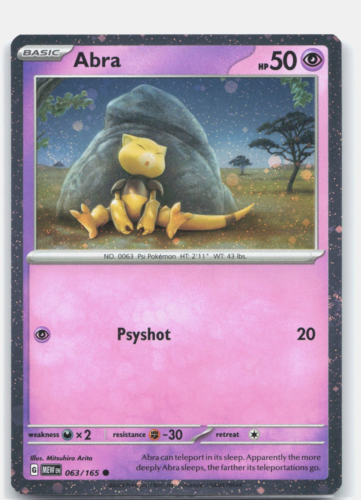 Abra - 063/165 (Cosmos Holo)