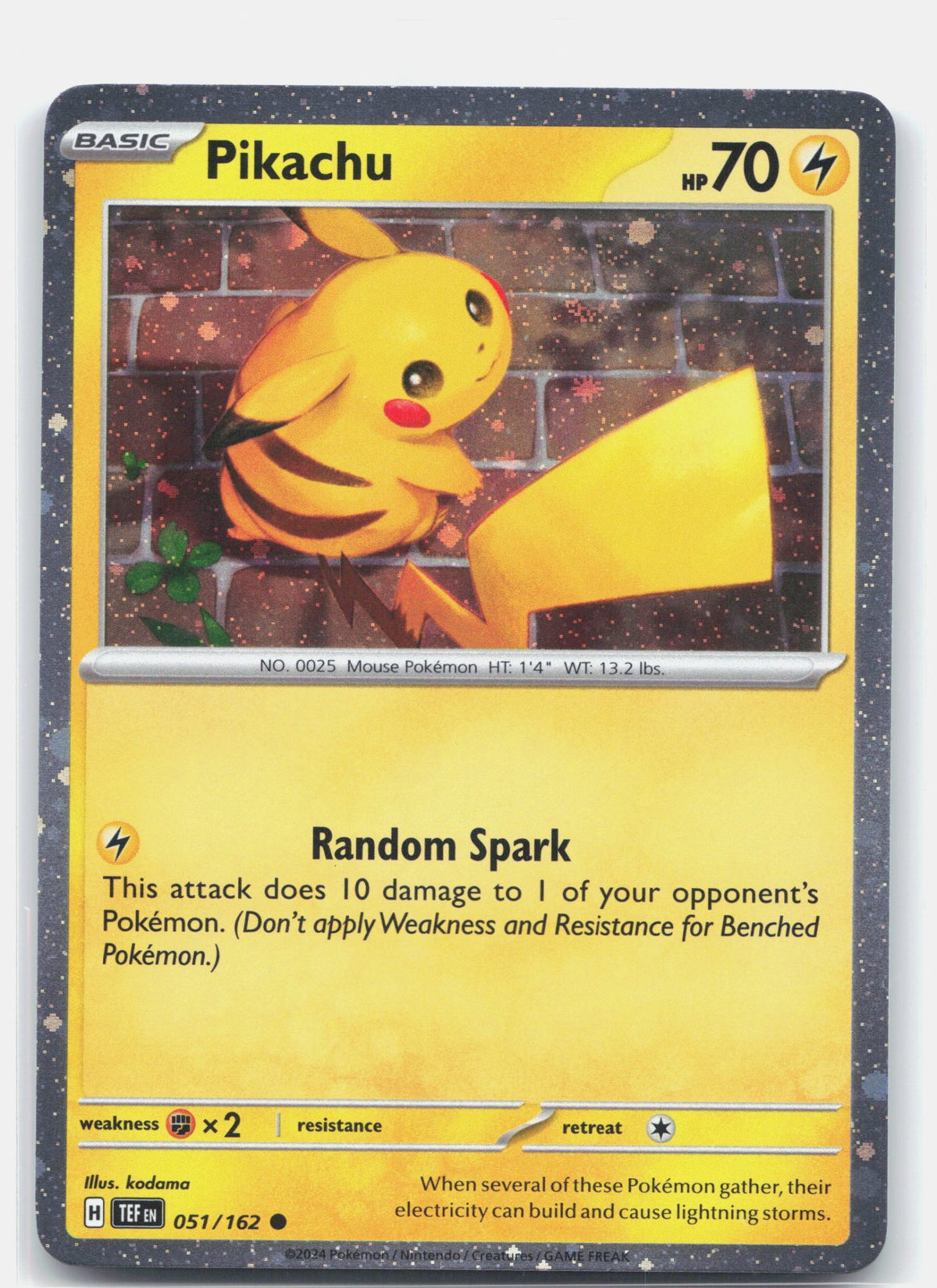 Pikachu - 051/162 (Cosmo Holo)