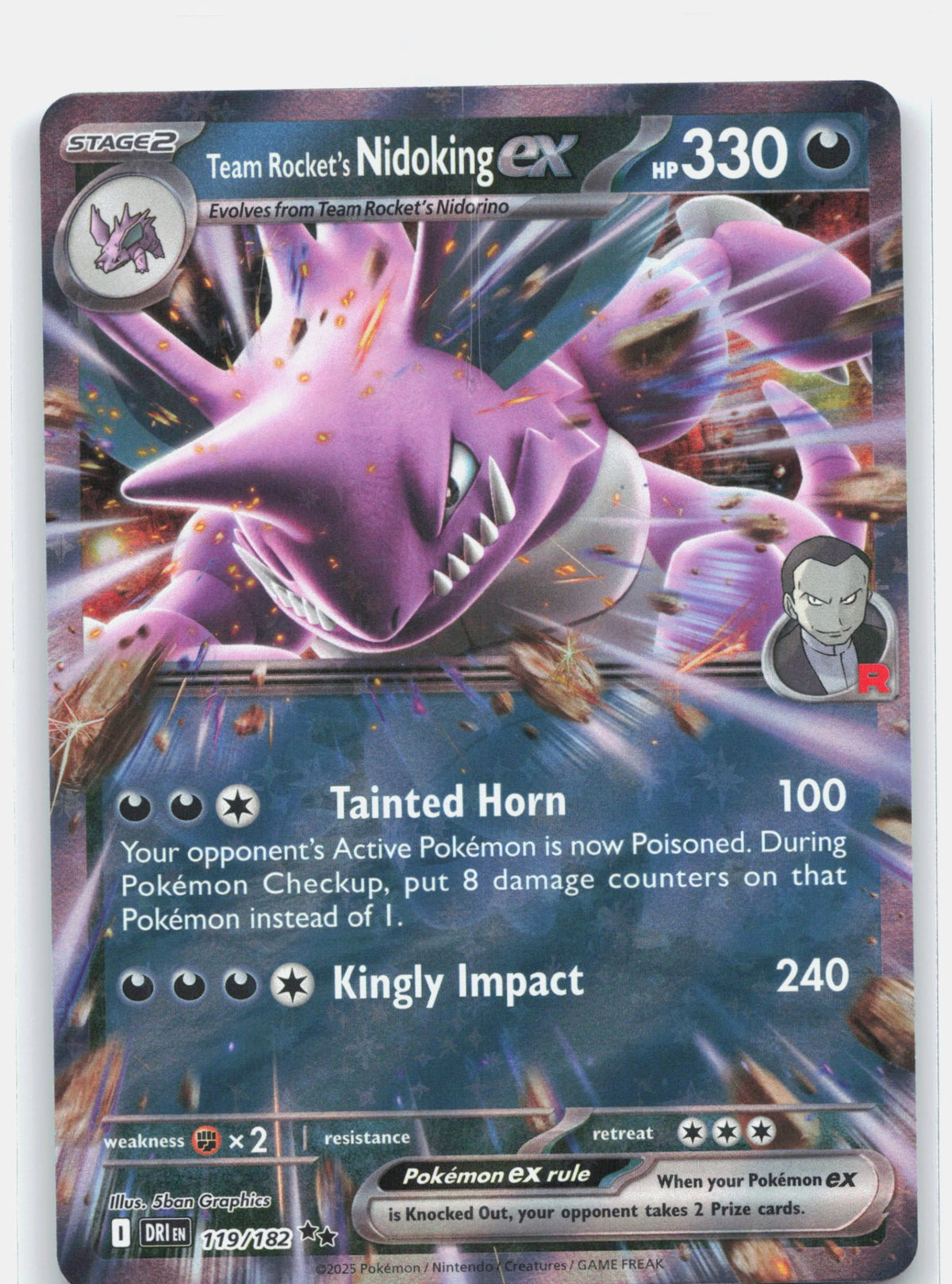 Team Rocket's Nidoking ex - 119/182