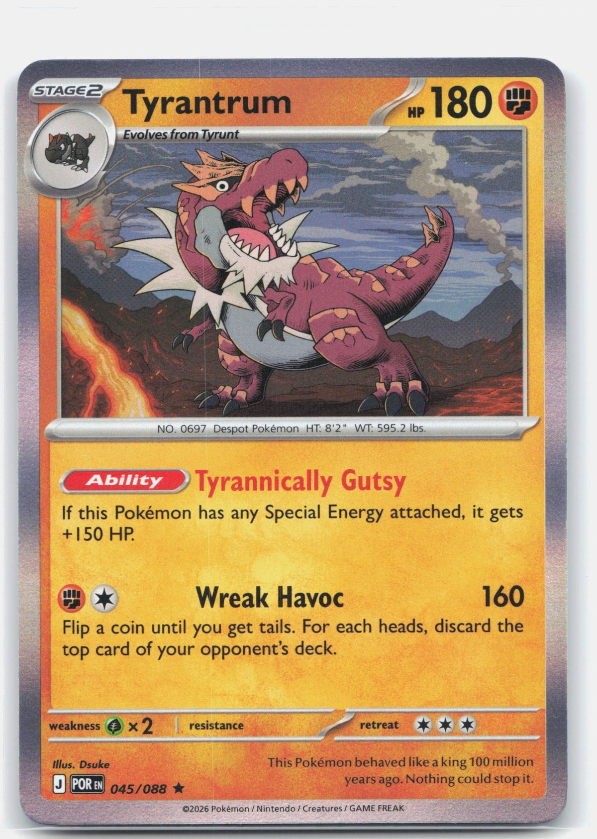 Tyrantrum 045 - ME03: Perfect Order - Holofoil