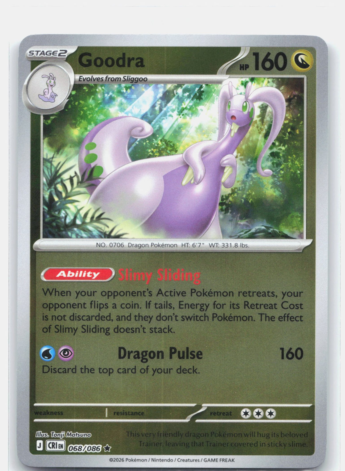 Goodra 068 - ME04: Chaos Rising - Reverse Holofoil