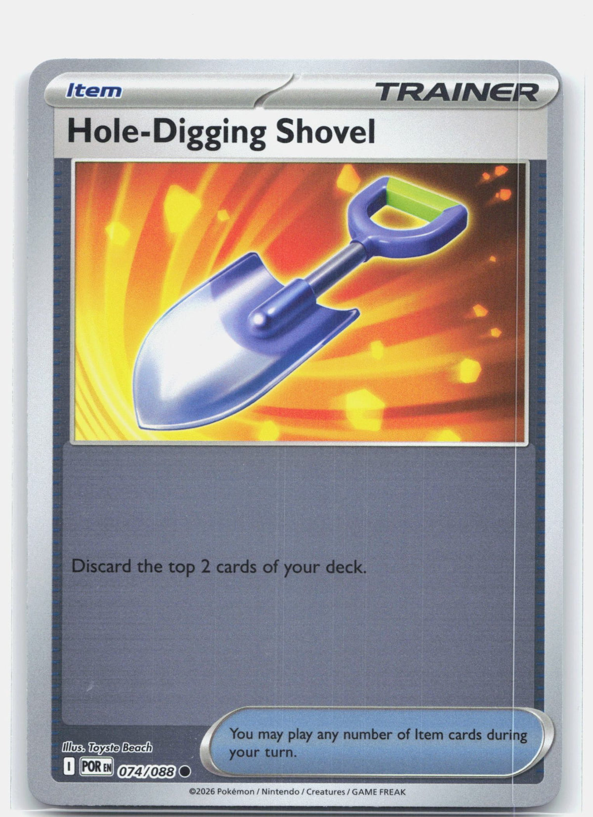 Hole-Digging Shovel