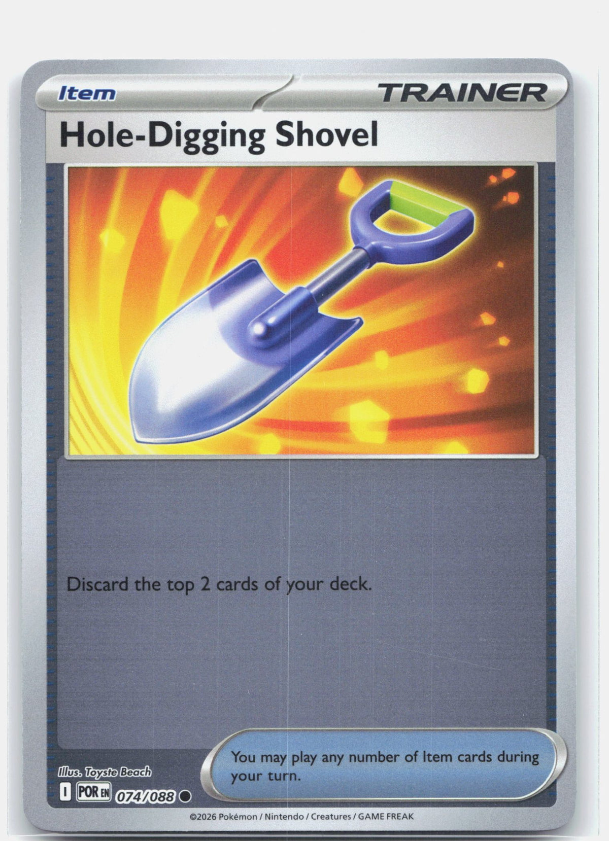 Hole-Digging Shovel
