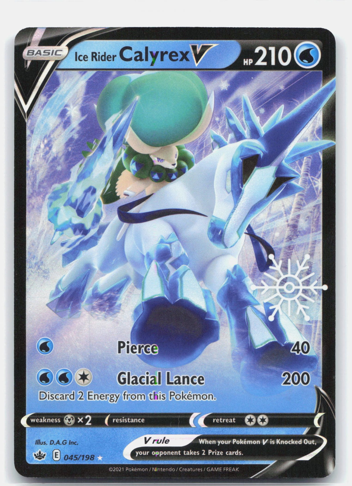 Ice Rider Calyrex V - 045/198 (Holiday Calendar)