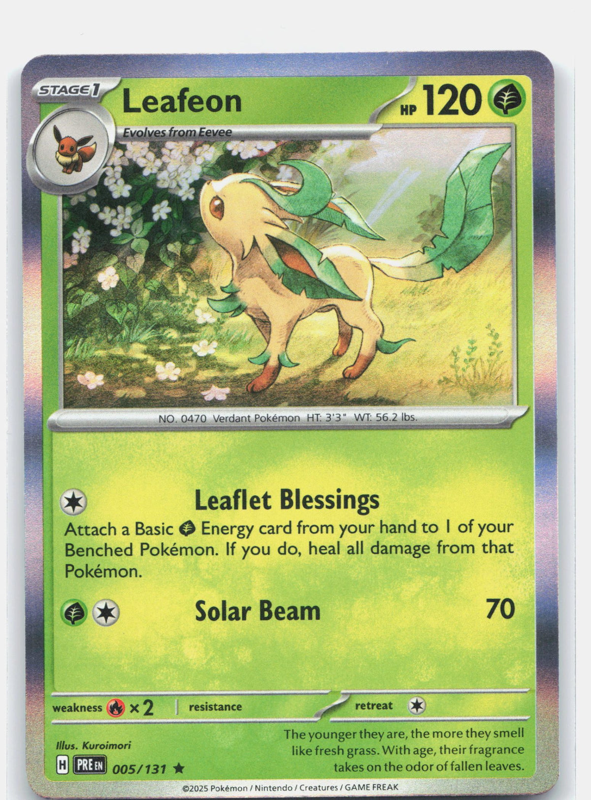Leafeon 005 - SV: Prismatic Evolutions - Holofoil