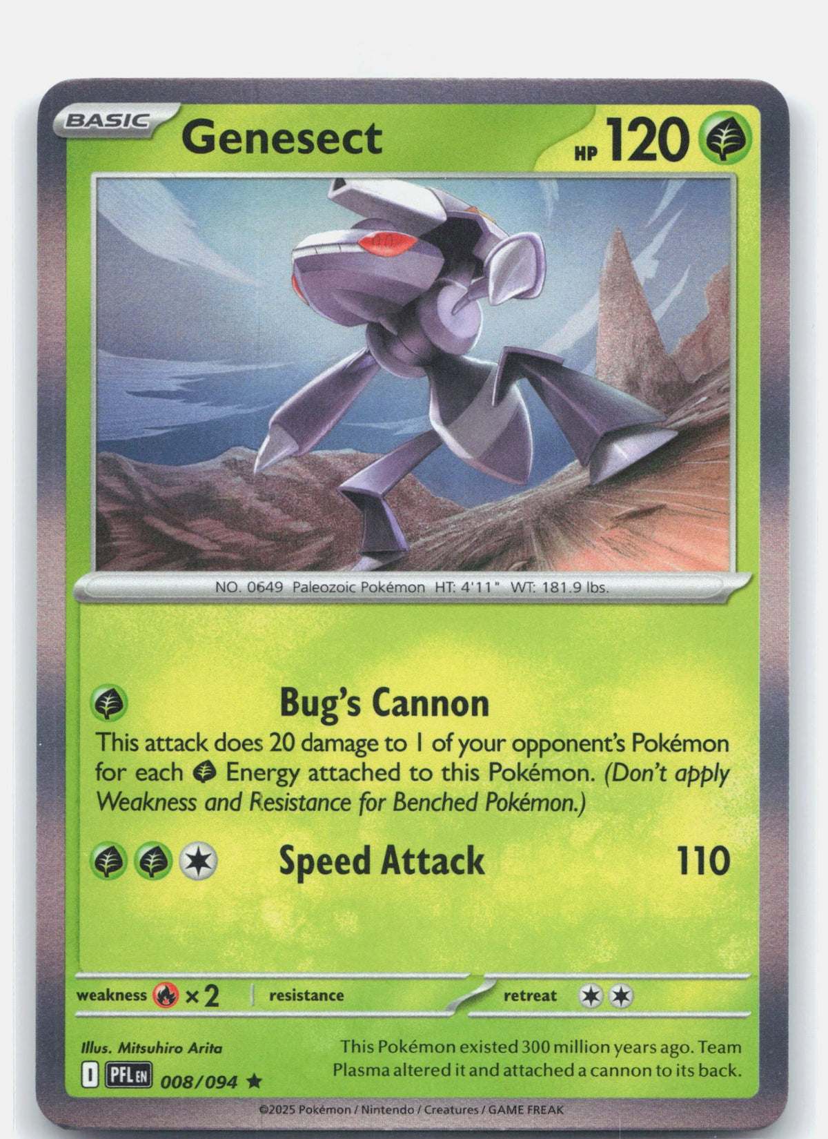 Genesect 008 - ME02: Phantasmal Flames - Holofoil