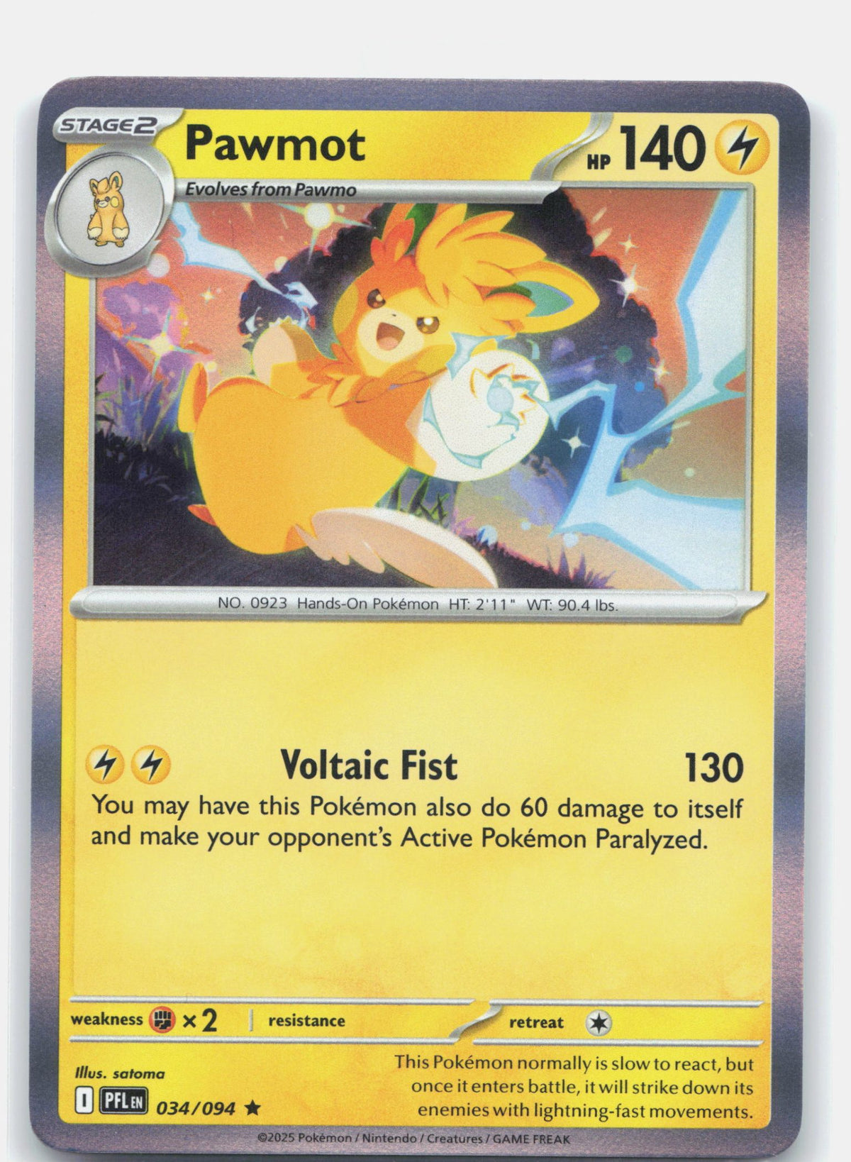 Pawmot 034 - ME02: Phantasmal Flames - Holofoil