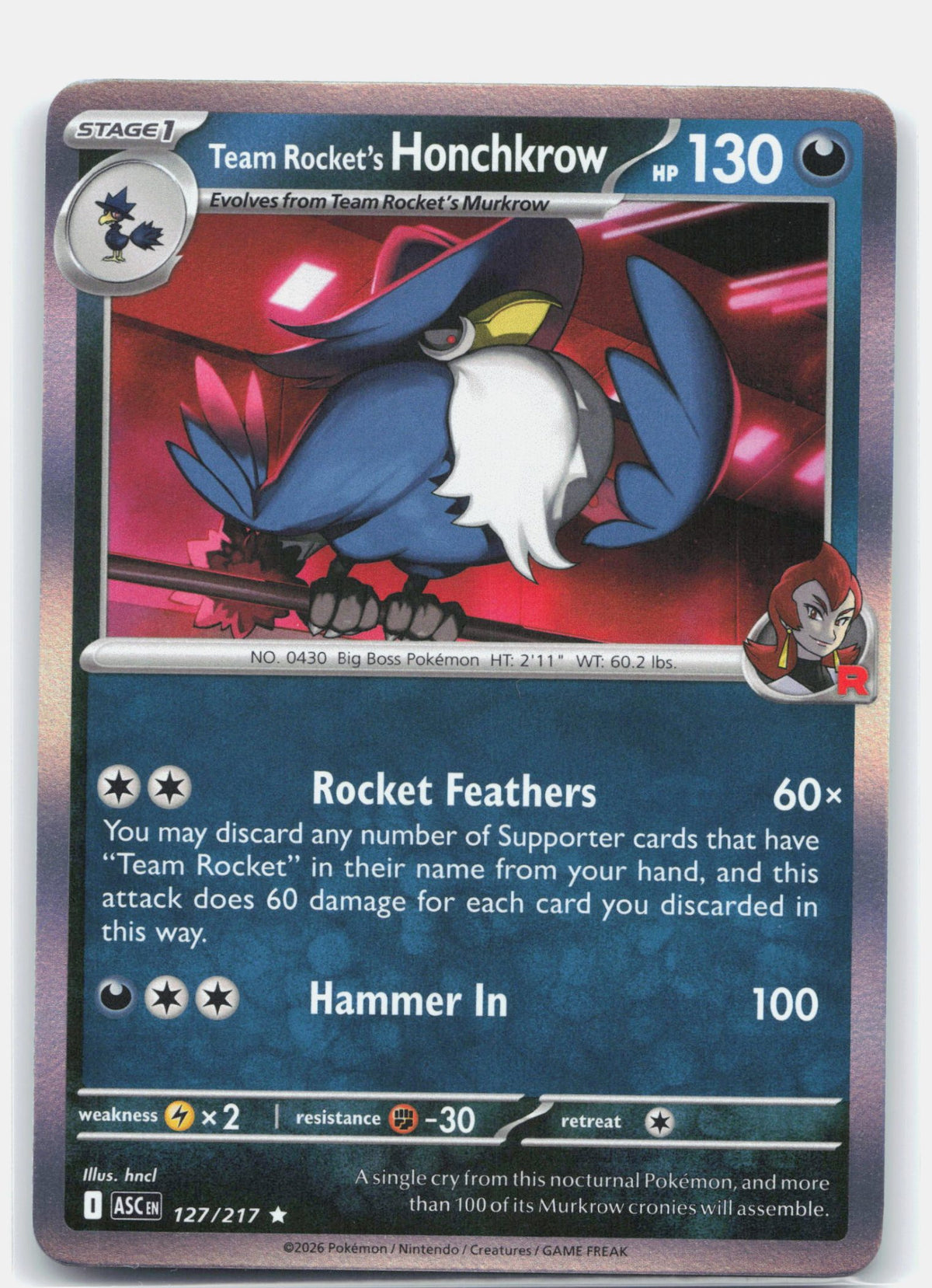 Team Rocket's Honchkrow | Near Mint