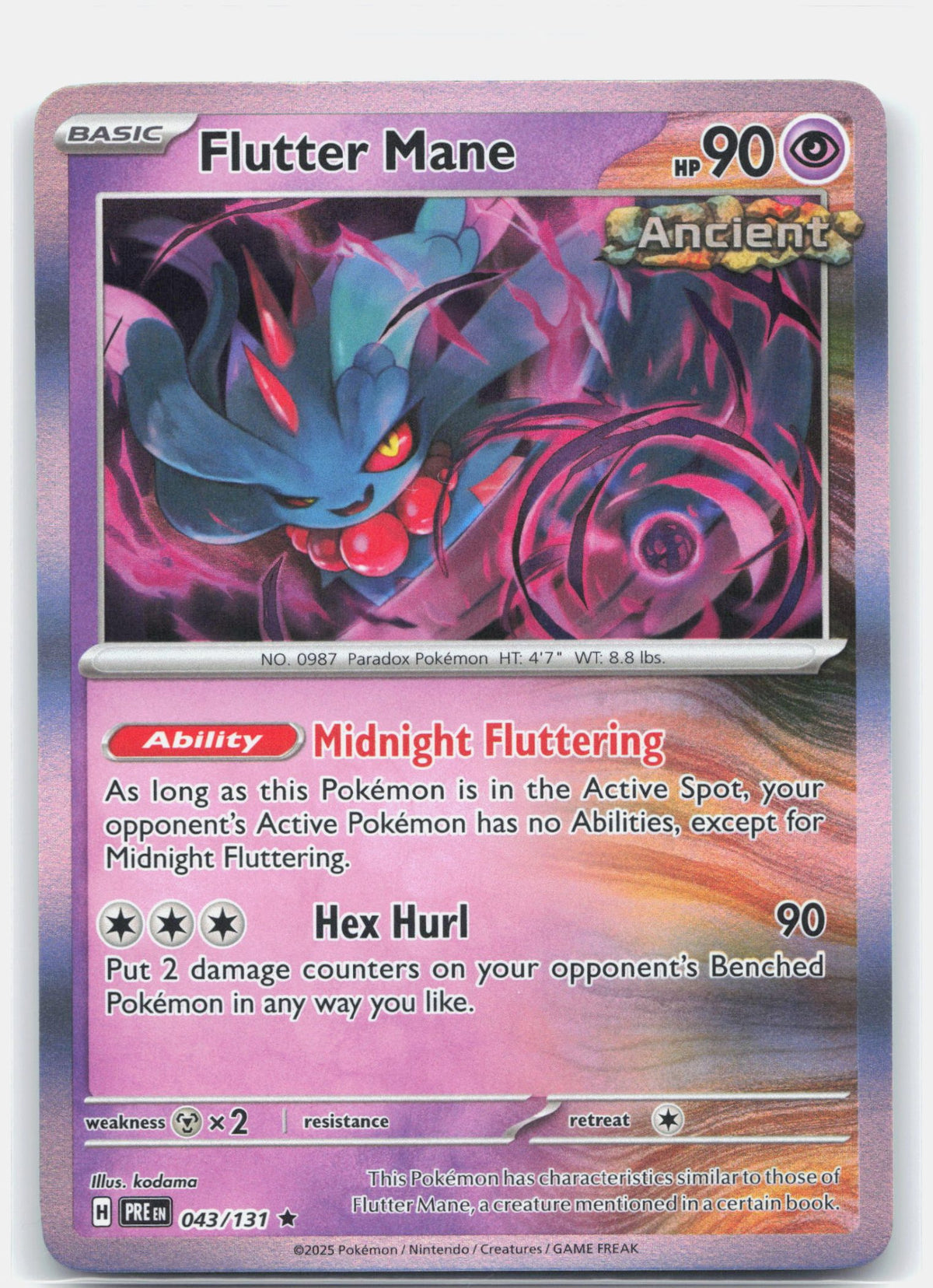 Flutter Mane 043 - SV: Prismatic Evolutions - Holofoil