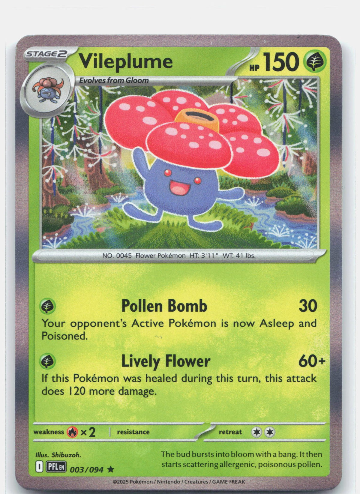 Vileplume 003 - ME02: Phantasmal Flames - Holofoil