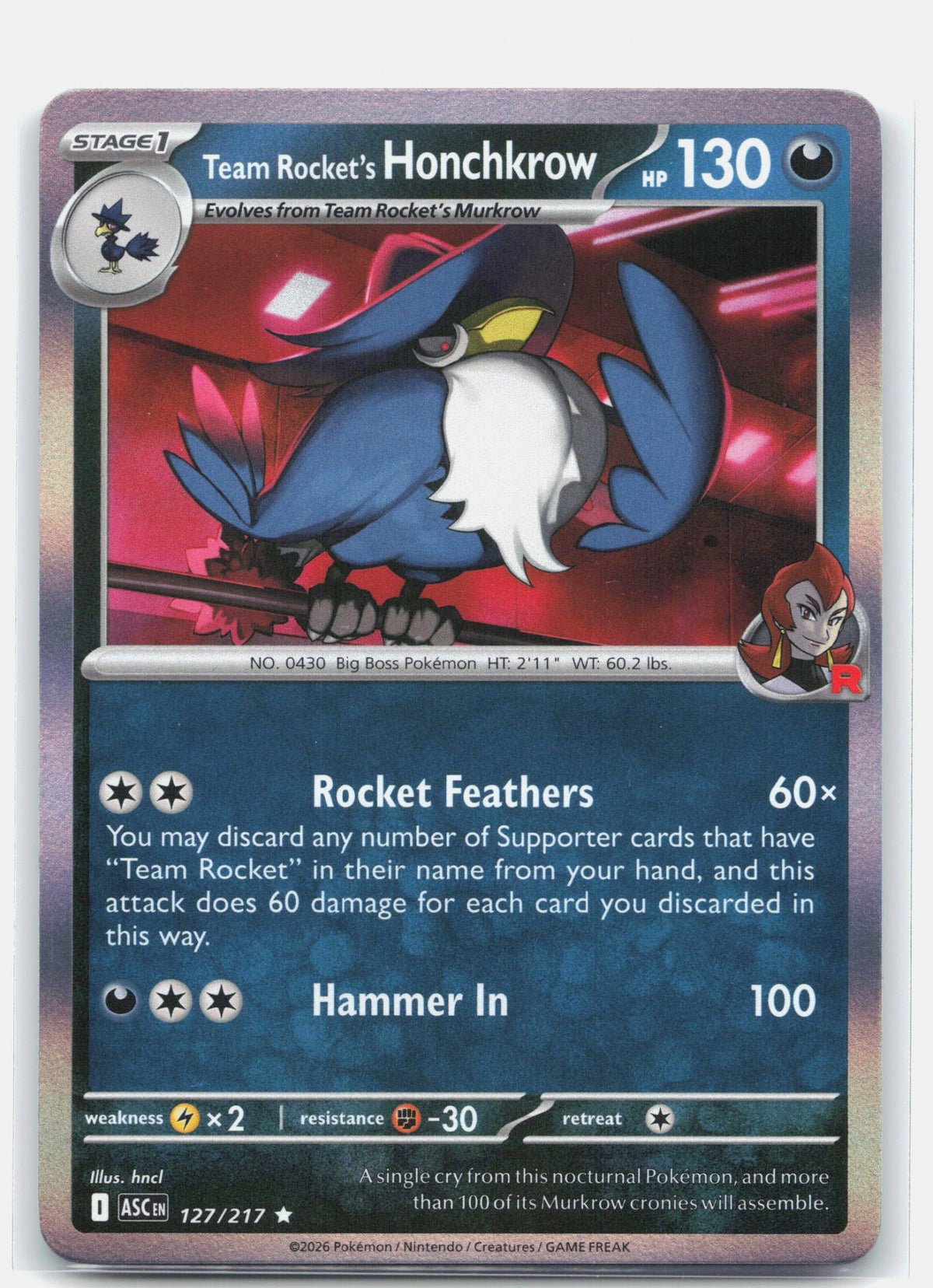 Team Rocket's Honchkrow