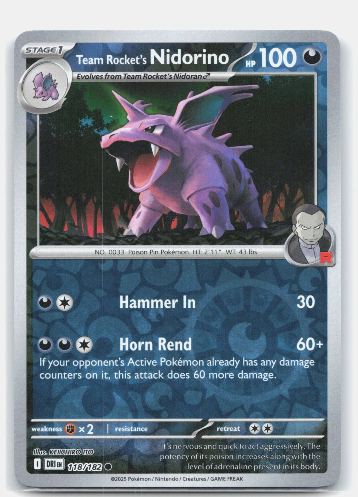Team Rocket's Nidorino