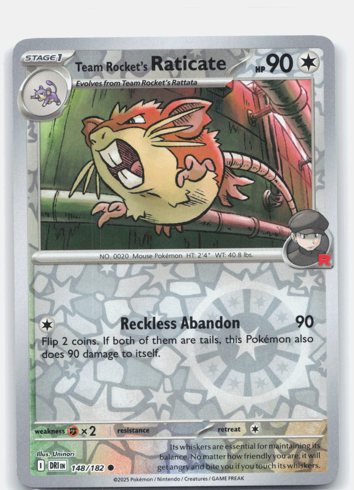 Team Rocket's Raticate - 148/182