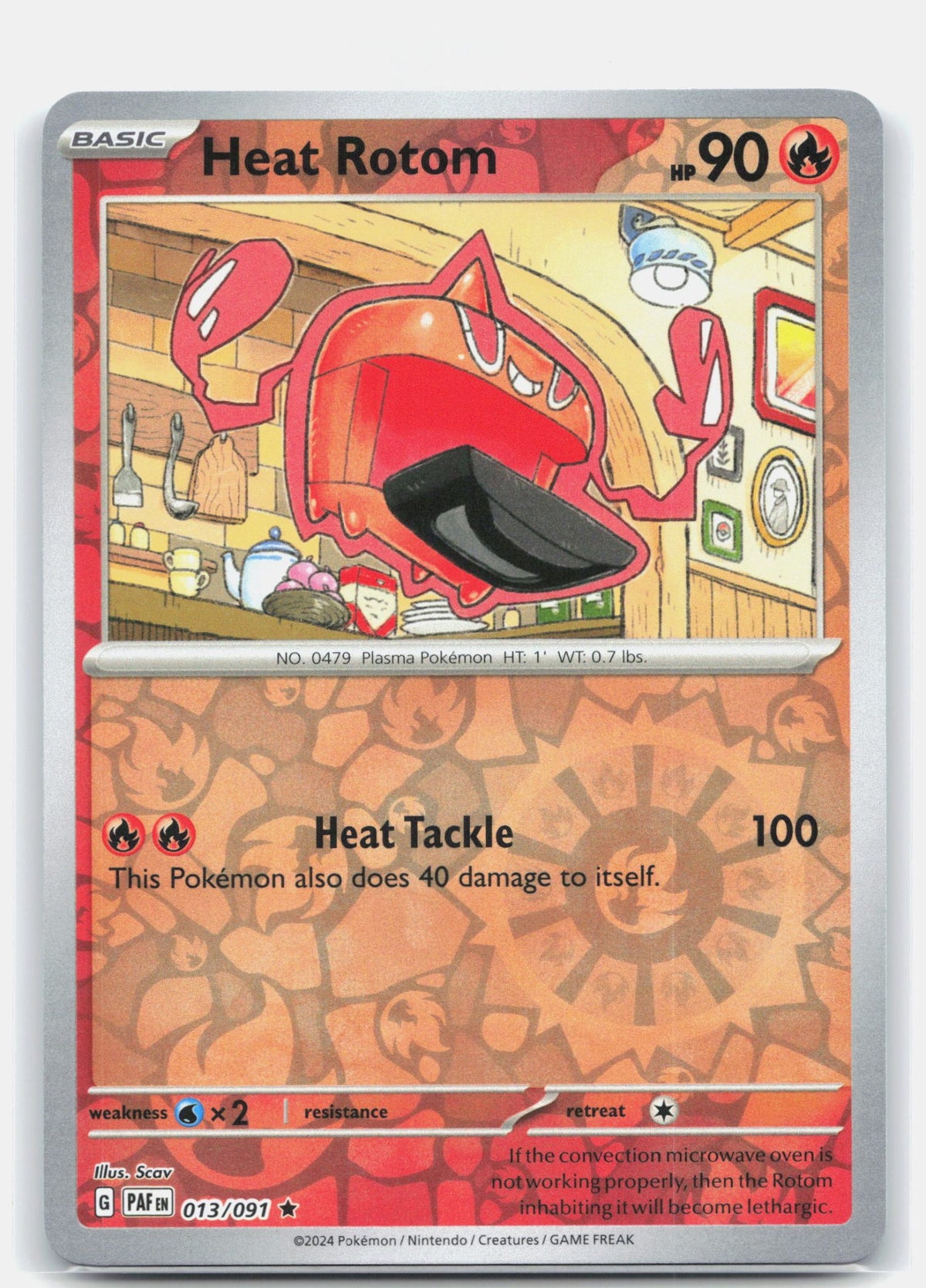 Heat Rotom 013 - SV: Paldean Fates - Reverse Holofoil