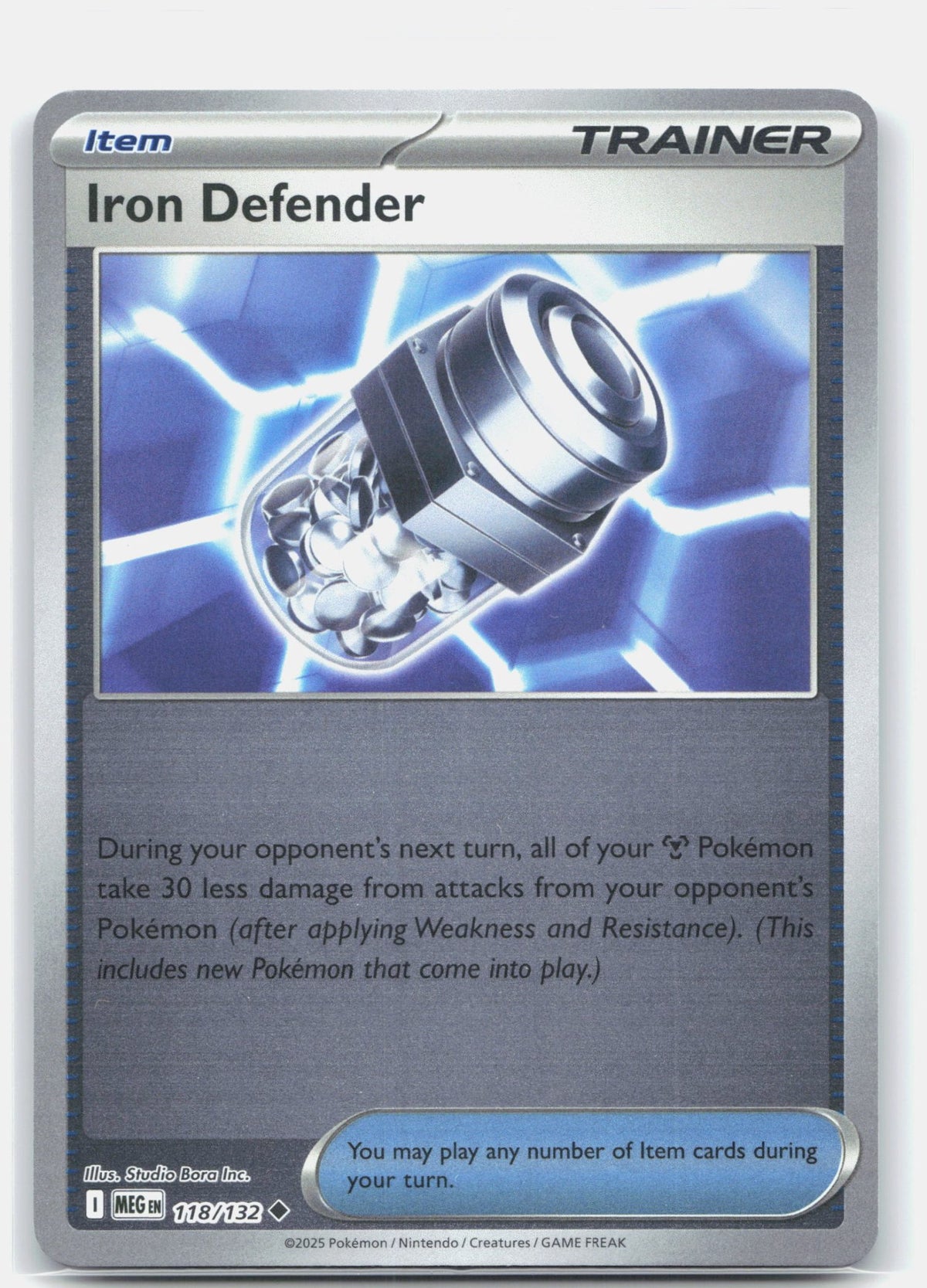 Iron Defender 118 - ME01: Mega Evolution - Reverse Holofoil