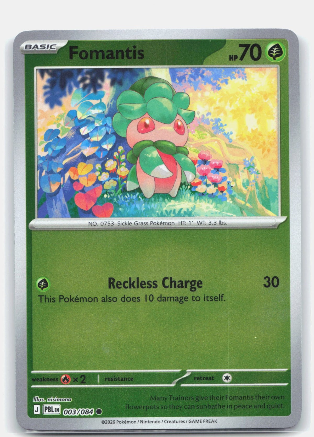 Fomantis - 003/084 | Near Mint