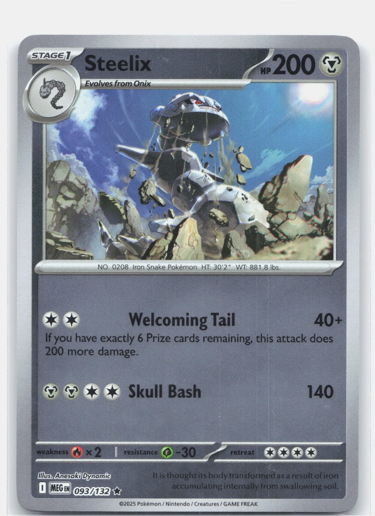 Steelix 093 - ME01: Mega Evolution - Reverse Holofoil