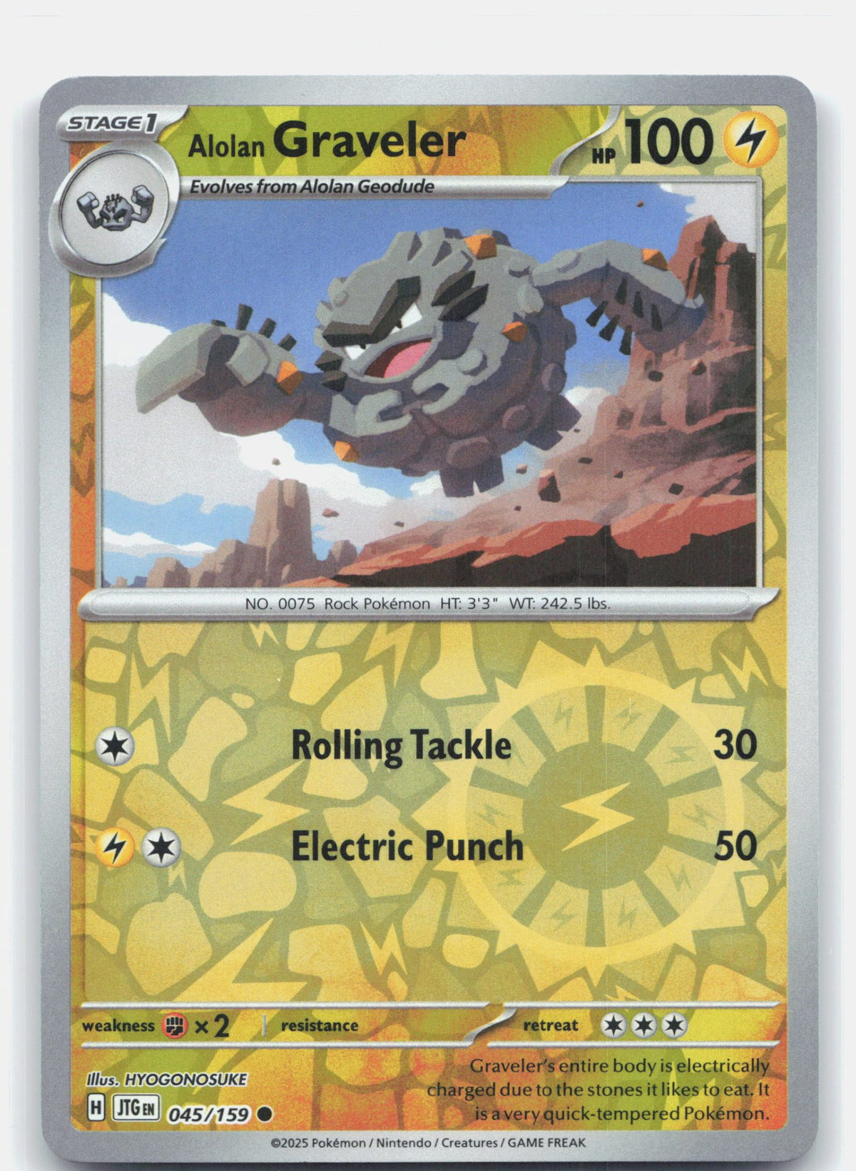 Alolan Graveler | Near Mint
