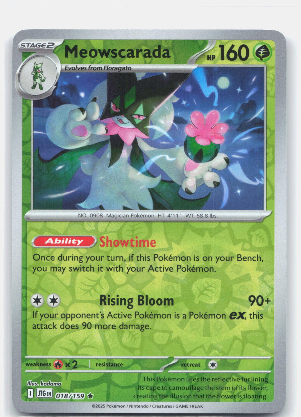 Meowscarada 018 - SV09: Journey Together - Reverse Holofoil