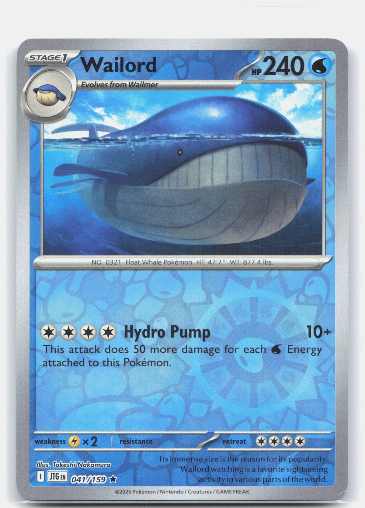 Wailord 041 - SV09: Journey Together - Reverse Holofoil